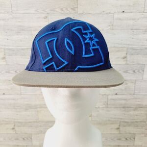DC Youth OS FlexFit Flat Bill Hat Blue & Gray